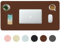 Sous-Main，80X40cm Tapis de Bureau Tapis de Souris Sous Main Bureau en Cuir PU，Protecteurs De Bureau Étanche Pour le bureau et la maison (café)