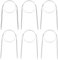 Aeelike 6 Stück Rundstricknadeln Edelstahl 80 cm, Ergonomische Stricknadeln Rundstricknadel 2,5mm/3,0mm/3,5mm/4,0mm/4,5mm/5,0mm, Langlebige Rundstricknadel Set zum Stricken von Decken und Schals