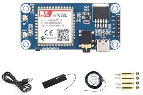 Glanhbnol Basierend Auf A7670E Cat1/GPRS/GNSS HAT Modul Erweiterungskarte Für RPI5 Basierend Auf 40PIN GPIO Schnittstellenkommunikation