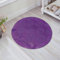 EMFSLA rutschfest Badezimmer Badeteppiche,Weich Hochflor Saugfähig Badvorleger Waschbar Flauschige Mikrofaser Badematte,Lila Pflanzenkomposition auf dem Hintergrund eines violetten Ornaments,60x60 cm
