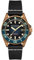 Spinnaker Tesei SP-5060 Automatikuhr für Herren, 43 mm, bronzefarben, mit Lederband, midnight blue