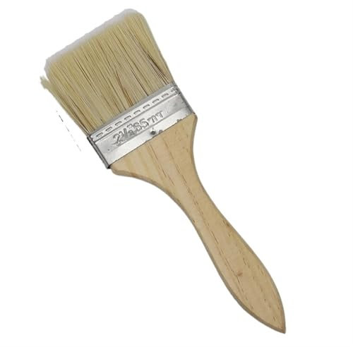 YXINAER Flachpinsel Farbe und Chip Pinsel Universalfarbe for Farbe Flecken Lacke Aquarell Holz Wand Möbel Pinselreiniger(2.5 inch)