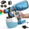 Cordless Paint Sprayer Compatible with Makita 18V Battery, Fence Paint Sprayer with 3 Spray Patterns, Handheld Paint Gun with 1x3000mAh Batteries & Charger for Fence, Walls, Ceilings, Home Paintin