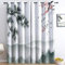Vorhänge Orientalische Berg-Tuschemalerei 150 x 166 cm Bunt, Verdunkelungsvorhänge Polyester Gardinen mit Ösen Thermovorhang, Vorhang Blickdicht für Wohnzimmer Schlafzimmer Balkon Fenster