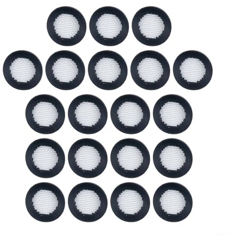 FACULX Lot de 20 rondelles plates en caoutchouc, joint torique, filtre pour pommeau de douche en acier inoxydable, pour robinet, tuyau d'eau, boulon de fixation (20 pièces)