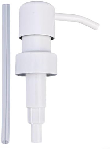 Ricambio per pompa di sapone in acciaio inossidabile, testa dispenser per lozione, teste con tubi filettati per cucina e bagno (bianco)