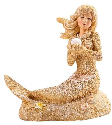 Cadzyre Meerjungfrau Ornament Aquarium Harz Dekoration, Betta Zubehör, Familienaquarium, Aquarium Liebhaber (Meerjungfrau)