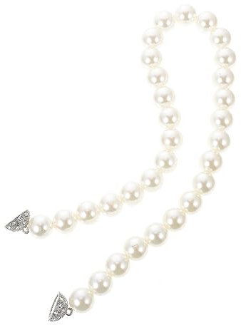 Cabilock 1pc Curtain Tie Gazebo Curtains Pleat Curtain Hooks Curtain Holdbacks Pearl Curtain Buckle Magnetic Tie Backs for Curtains Outdoor Curtains Hooks Blackout Curtains White Steel Wire