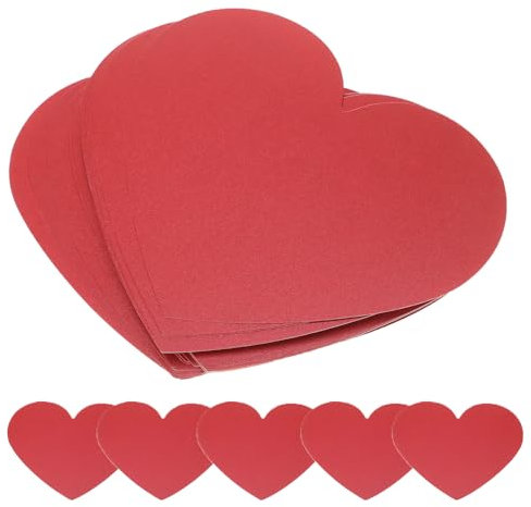 40 Stück Rote Herzen Papier, Papierherzen Groß, Papierausschnitte in Herzform, Rote Herz Papier Deko für Hochzeit Geburtstag Valentinstag, Pinnwand, Wand, Klassenzimmer, Schule, Bastelprojekte (Rot)