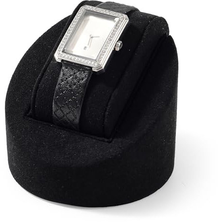 Oirlv Black Watch Storage Stand Velvet Watch Display Stand Jewellery Storage Holder Jewellery Display Holde