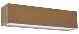 Lucande LED Wandleuchte außen Lengo (Modern) in Braun aus Aluminium (1 flammig,) - Außenwandleuchten Wandlampe Led Außenlampe Outdoor für Außenwand/Hauswand Haus Terrasse & Balkon