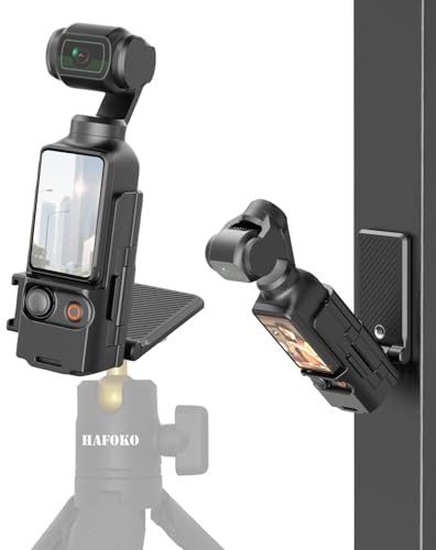 Magnétique Fixation 1/4 Trépied Poignée Compatible pour DJI Osmo Pocket 4/3 | Aimant Puissant Fixation,Vis 1/4 Trépieds, Réglable Rotation 180° Horizontal/Vertical, Léger Compact, Vlog Mains-Libres