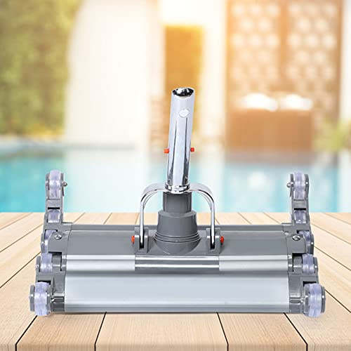 Acouto Pool -Staubsauger aus Aluminiumlegierung 14 Zoll Swimmingpool Staubsauger Schmutzsaug -Kopfpool Reinigungsgeräte, Haltbarer Korrosionsbeständigkeit Bequemer Dirtentfernung Automatisches