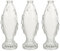 MAGICLULU 3 Pièces Bouteille Verre Forme de Poisson Carafe Décorative pour Fleurs Centre de Table Élégant pour Salon et Chambre Décoration Verre Transparent