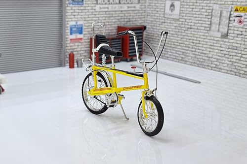 toyway Raleigh Chopper Mk2 Fizzy Yellow Bicycle Bike 1:12 scale diecast model