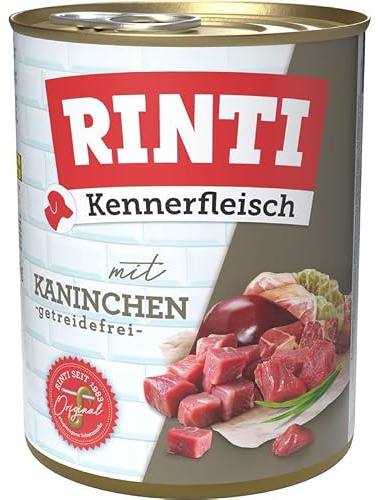 Rinti Dose Kennerfleisch Kaninchen 12er Pack (800g)