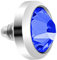 Piercingfaktor Dermal Anchor Piercing Skin Diver Anker Aufsatz Kugel Aufsatzkugel Ball Flach Stecker mit Strass Stein Kristall 3mm Silber Blau