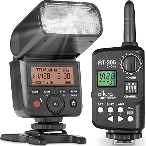 Camera Flash with Trigger for Canon by Altura Photo - AP-305C 2.4GHz E-TTL Speedlite for DSLR and Mirrorless
