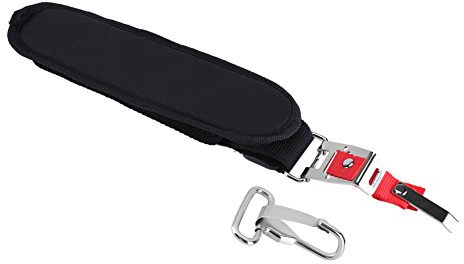 Akozon Black Nylon Adjustable Harness Shoulder Strap for Trimmer-Freischneider with Carrying Hook