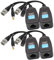 AAOTOKK Video Balun RJ45 zu BNC Transceiver Sender HD-CVI/TVI/AHD/CVBS mit Stromanschluss für 1080P 3MP 4MP 5MP 8MP CCTV Sicherheit DVR Überwachungskamerasystem (2 Paare-19 cm)