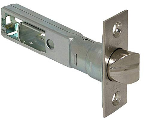 Serrure tubulaire pour serrure Prix / Apri « Nova » (E 80 mm – Frontal en laiton Nickel.)