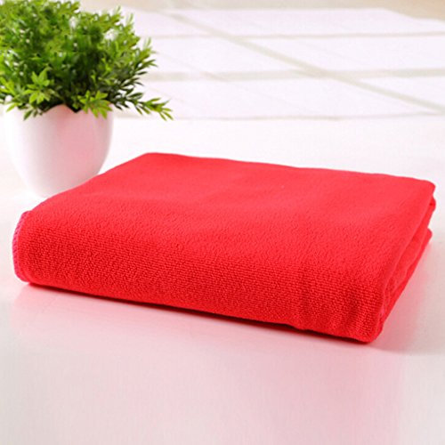 HshDUti Microfibre Cloths Magic Cleaning Cloths Chemical Free Cleaning Super Soft Premium Fibre Washable Cloth Duster for Car, Motorbike, Domestic Appliances, Industrial use Red