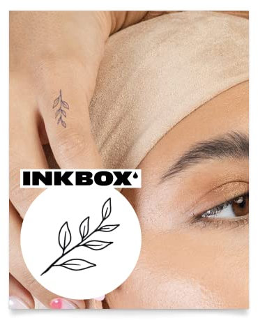 Inkbox Temporary Tattoos, Semi-Permanent Tattoo, One Premium Easy Long Lasting, Waterproof Temp Tattoo with For Now Ink - Lasts 1-2 Weeks, Hosto, 1x1in
