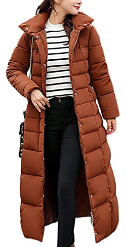 Onsoyours Femme Doudoune Longue Hiver Chaud Veste Matelassee Parka à Capuche Manteau Élégant Casual