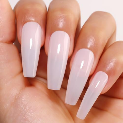 Imtiti Esmalte de uñas de gel, 1 unidad de 0.5 onzas líquidas, color blanco lechoso, esmalte de uñas de gel neutro para uñas UV LED, esmalte de uñas de gel neutro, kit de manicura para principiantes
