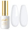 Imtiti Gel Nagellack - 1 Stück 15 ML Milchig Weiß Nude Polish, Soak Off LED UV Nail Polish, Neutral DIY Nail Art Starter Kit für Manicure Salon - für Frauen und Mädchen