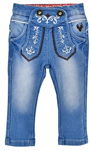 Bondi Babyhose Trachten-Jeans Blue Denim Trachtenmode für Jungen und Mädchen, Gr. 98