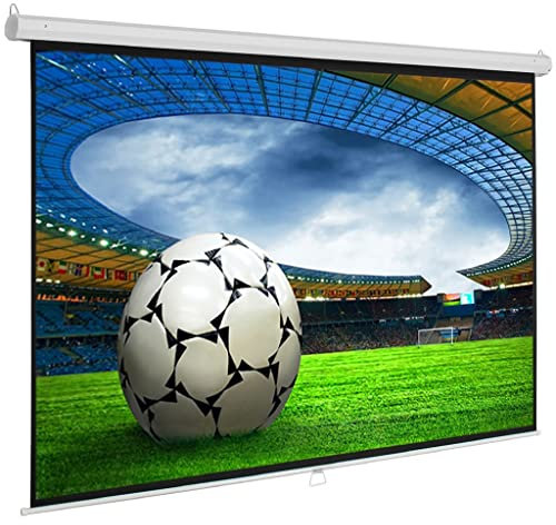 ScreenLux Base Écran de Projection Manuel 200 x 150 (194 x 146) cm 4:3 Longueur du boîtier 208 cm / 1,0 Gain/HDTV / 3D / Écran de Projection pour Home cinéma & présentations