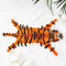 Lustige Tiger-Badematte für Badezimmer, niedlicher orangefarbener Tiger, Cartoon-Badezimmerteppich, rutschfest, Tierform, saugfähig, adret, kleiner Badewannenteppich, Duschteppich, maschinenwaschbar