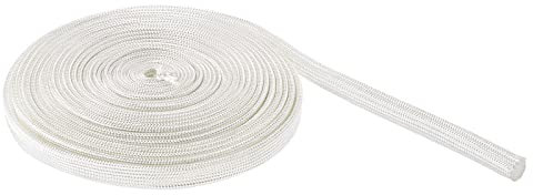 Rebower Fibra Vetro Manicotto Isolato Cavo Protezione Tubo [per Applicazioni Alta Temperatura] - 9.84Pi-5mm / Bianco