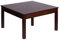 Krok Wood Couchtisch Tomas aus Massivholz, Farbe Dunkle Eiche (Buche, 75 x 75 x 45 cm)