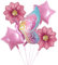 VIKY® Schmetterling Geburtstagsdeko für Mädchen - Luftballon und Folienballon Deko Set für Kindergeburtstag in Rosa