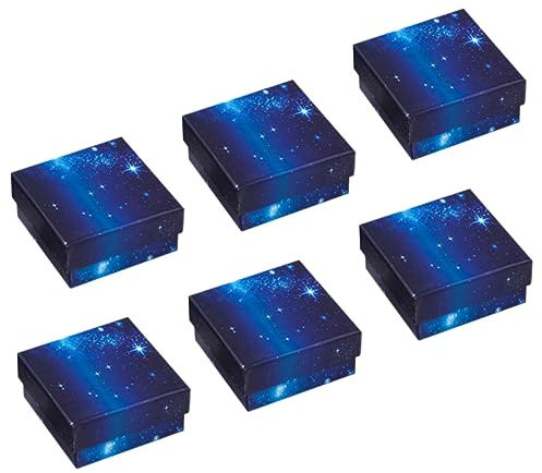 Cabilock 6Er Boxen Schmuckschatulle als Geschenk Kleine Schmuckschatulle aus Pappe Ring-Ohrring-Boxen weihnachten geldgeschenke verpackung geschenkverpackung weihnachten Halskette Boxen