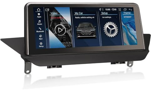 Erisin 10.25 Zoll Qualcomm 8-Kern 4GB+64GB Android 14 Autoradio Bluetooth GPS Navi für BMW X1 E84 (2009-2015) CIC System Kabelloses CarPlay Android Auto WiFi DAB+ USB DSP Canbus iDrive IPS Bildschirm