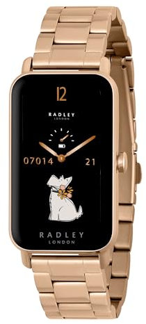 RADLEY Womens Series 21 Smart Watch with Stainless Steel Lozenge Pale Gold Plated Strap RYS21-4018