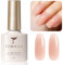 TOMICCA Gel Nail Polish, Natural Nude Translucent Gel Polish, Soak Off UV/LED Nude Gel Nail Varnish High Glossy Nail Art Manicure Salon DIY, 8ml