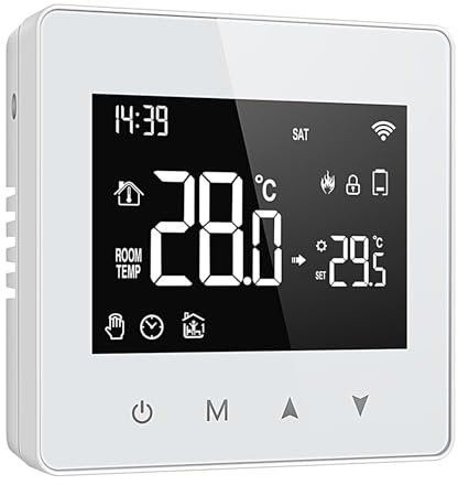 Thermostat intelligent pour, thermostats wifi pour - thermostat wifi - thermostat numérique, thermostats domestiques programmables, thermostat domestique alimenté par batterie