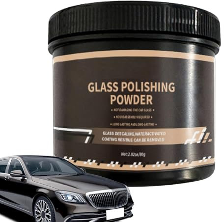 Glaspoliermasse, Glaskratzerentferner, Glasölfilm-Reinigungspulver | Glaspolierer hilft, Swirls, Kratzer, Wischerspuren usw. zu entfernen