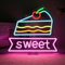 ineonlife Panneau Néon Desserts Sweet, Lumière LED Douce à Intensité Variable, pour Décoration Murale, Lettre Néon, pour Filles Magasin de Desserts,Restaurant,Café,Cuisine,Fête