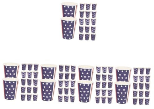 Amosfun 5 Set Forniture Per Feste Del Dell'Indipendenza Americana Bicchieri Di Carta Bicchieri Di Carta Pezzi Bicchieri Da Shot Bevande Tazze Da Caffè Tazze Da pezzi * 5