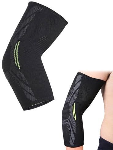 ZEXIJOW Codera de Compresión,Transpirable y antideslizante,Ideal para jugadores de tenis y golf,Para aliviar el dolor de tendinitis,1 codera talla M