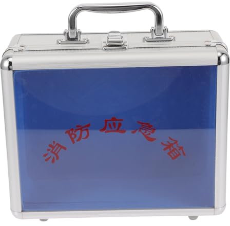 STOBOK Werkzeug Kasten Aus Aluminium Legierung Handhaben Schlüssel Gemacht Im Freien Erste Tragbar Klein Harte Aktentasche Aktenkoffermann Aluminiumlegierung Silber