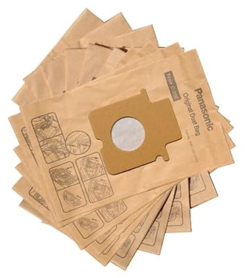 Sacs à poussière en papier for aspirateurs Panasonic MCE Black & Decker, séries V11/V34/V72