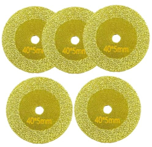 woleyuu 40mm Mini Cutting Disc For Rotory Accessories Diamond Grinding Wheel Rotary Circular Saw Blade Abrasive Discs(5PCS)