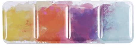 Durlo Paleta De Acuarela Vacía, Lata De Metal Para Acuarela Con 26 Medias Bandejas, Estuche De Pintura Con Tapa, Caja De Pintura Para Viaje, Gouache, Pintura Al Óleo.