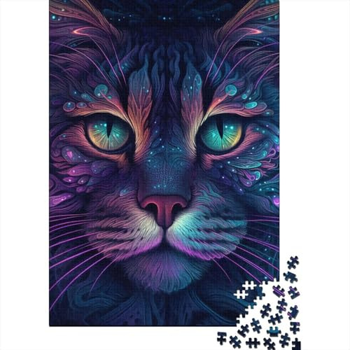 1000-teiliges Mystery-Quadrat-Puzzle für Erwachsene, Lernspielzeug aus Holz, 1000 Teile (75 x 50 cm)